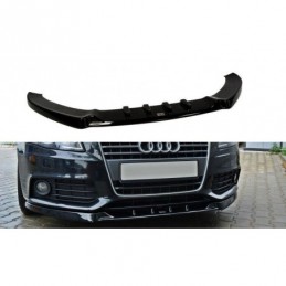 AUDI A4 B8 8K SPLITTER SPOILER ANTERIORE SOTTO PARAURTI ABS NERO LUCIDO  LAMA