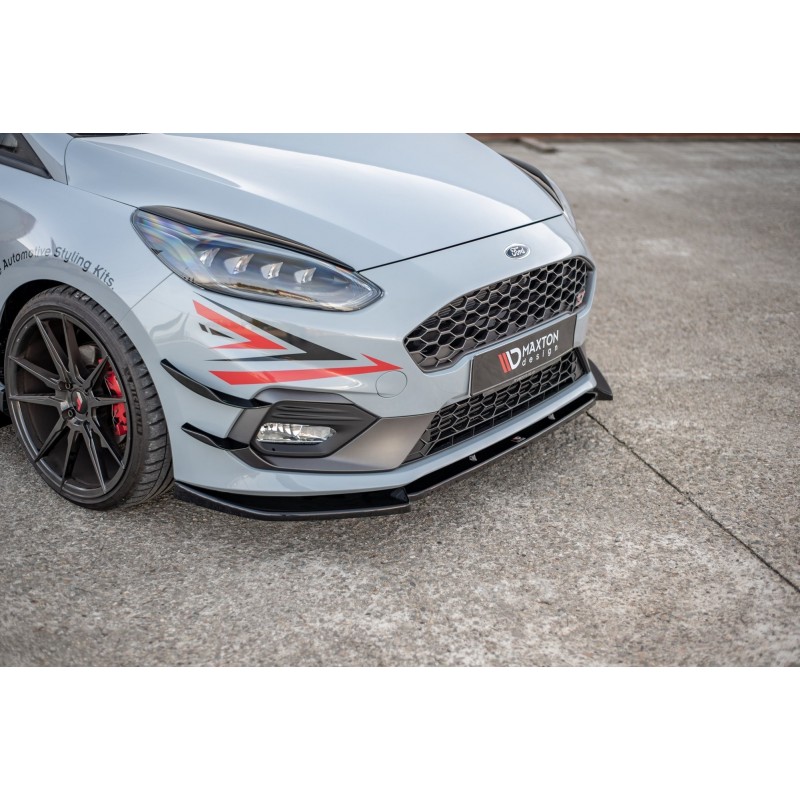 LAMA SOTTOPARAURTI ANTERIORE V.7 MAXTON DESIGN PER FORD FIESTA MK8  ST/ST-LINE NERO LUCIDO