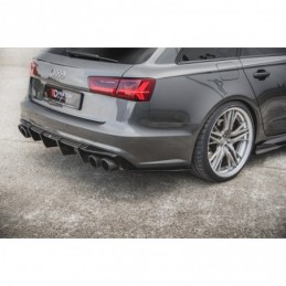 DIFFUSORE SPORTIVO RIEGER TUNING NERO LUCIDO PER AUDI A3 8V RESTYLING CON  S-LINE PER SCARICO SDOPPIATO A SX E DX